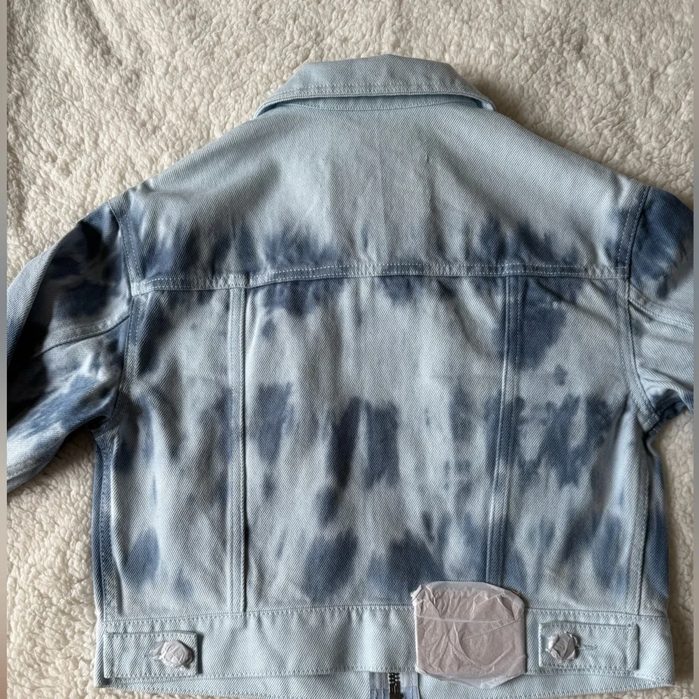 NWT Coach Acid Wash Denim Blue Jacket CU882